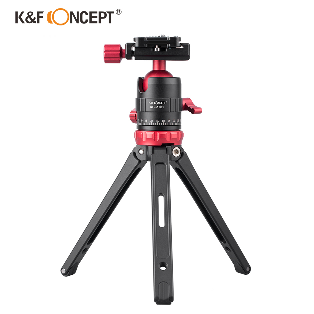 K&F Concept MT-01 mini Tripod Grey Aluminium  ขาตั้งกล้อง